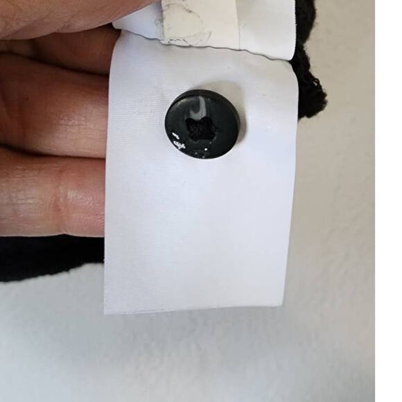 Madewell Texture & Thread Tiered Sleeve Top Black XS - Picture 9 of 11